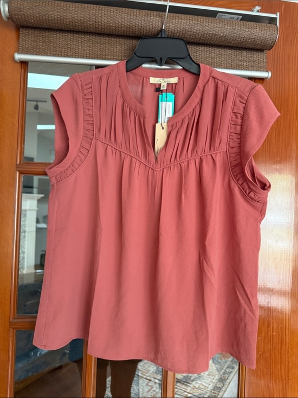 Les Serein copper Raven blouse NWT
